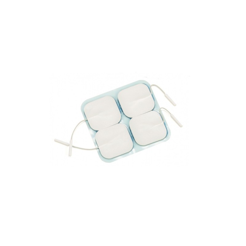 Electrodes autocollantes argent sup 50X50mm par 4